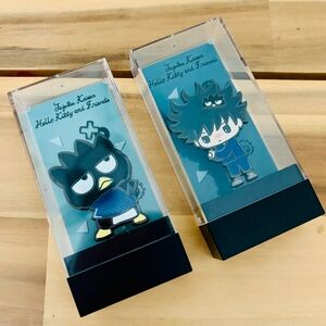 FIGPIN Sanrio x Jujutsu Kaisen collab - Badtz-Maru x Megumi Fushiguro pin set